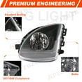 thumbnail image 6 of PAIR Fit BMW 5 Series 528i 535i 550i 2011-2013 Front Bumper Fog Light Clear Lens, 6 of 11
