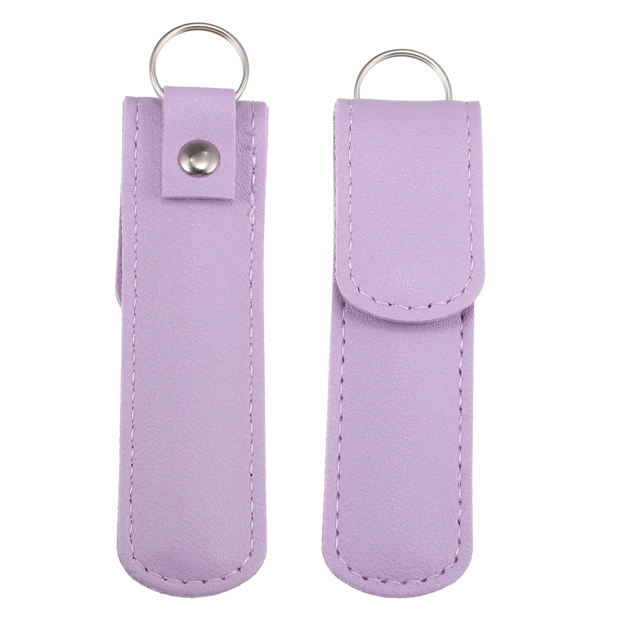 Unique Bargains 6 Pcs Stainless Steel Ear Cleansing Tool Set Ear Cleaner Ear Care Set Purple
