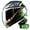Shark Green + CE04, variant on WOW Youth Motorcycle Full Face Helmet Street Bike BMX MX Kids B15 Matt Black + MX Skeleton Glove Bundle