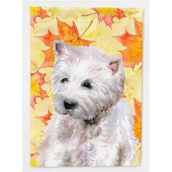 Westie Fall Flag - Garden Size