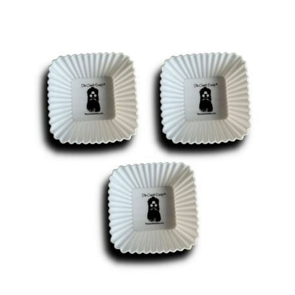 THE CANDLE DADDY'S "RUBBERS" - (3) SQUARE SILICONE WAX WARMER LINERS -RE-USUABLE - MUST HAVE FOR ALL WAX MELT USERS!