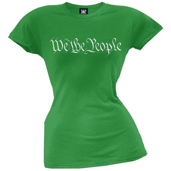 We The People Kelly Green Juniors T-Shirt - Small