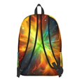 thumbnail image 3 of Colorful Starry Sky and Universe Backpack for School, Cute School Bag with Adjustable Shoulder Straps and Padded Back, 15.7"x11.8"x5.5", 3 of 5