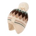 thumbnail image 4 of Enyan Kids Boys Girls Winter Knit Hats Fleece Lining Skiing Caps with Warm Ear Flap, 4 of 4