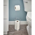 thumbnail image 2 of franklin brass 193150-sn freestanding toilet paper holder with reserve, satin nickel, 2 of 3