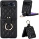thumbnail image 1 of wonima11 Slim Premium PU Leather Motorola Razr 2023 Phone Case with Ring Holder, Shockproof Hard PC Protective Case for Razr 2023, Black, 1 of 1