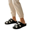 thumbnail image 4 of Taqqpue Unisex Halloween Slippers Spooky Ghost Slippers Cute Cozy Winter Cotton Warm Plush Slip-On House Indoor and Outdoor Shoes Embroidery Cute Home Slippers for Men and Women Couples, 4 of 7