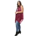 thumbnail image 3 of Crochet Vest for Women Plus Size Sleeveless Boho Lace Cardigan Cover Ups, 3 of 6