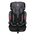 thumbnail image 1 of Amulay | Autoasiento para Bebe de 9 a 36 kg | Booster Car Seat con Arnés de 5 puntos, Respaldo Reclinable, Cojín elevador y Reposa cabezas ajustable | Color Gris y Negro, 1 of 5