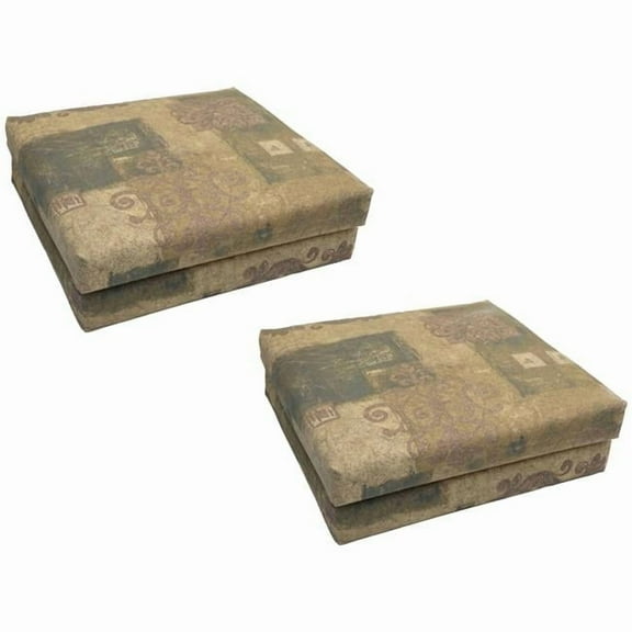 20-inch by 19-inch Patterned Outdoor Chair Cushions (Set of 4) 93454-4CH-OD-054