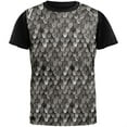 thumbnail image 1 of Costume d'Armure à Écailles d'Acier pour Adulte, T-Shirt Noir à Dos, 1 of 2