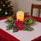 thumbnail image 4 of Anillo De Plástico Adorno navideño de mesa con portavelas de pegamento suave, forma de corona, 35x35x6cm, plástico, 1 unidad Rkxzt, 4 of 7