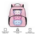 thumbnail image 6 of KUIFORTI Pink Axolotl Toddler Backpack Girls Kids School Bag with Multiple Storage Pockets Adjustable Straps for Preschool Kindergarten Back to School Supplies, 6 of 7