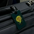 thumbnail image 4 of Electric Eel In Light bulb With Electricity Rectangle Leather Luggage Card Suitcase Carry-On ID Tag, 4 of 5