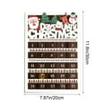 thumbnail image 3 of Christmas Countdown Calendar,Christmas Advent Calendar Wooden Wall Hanging Welcome Front Door,Farmhouse Christmas Wreath Calendar,Vintage Advance Count Down to Christmas Sign,Xmas Hanging Decor, 3 of 6