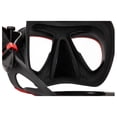 thumbnail image 2 of Visor Máscara Adulto CRESSI  Quantum Negro/Rojo Dos Lentes Transparentes Bajo Volumen Antiempañante, 2 of 6