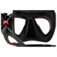 thumbnail image 2 of Visor Máscara Adulto CRESSI  Quantum Negro/Rojo Dos Lentes Transparentes Bajo Volumen Antiempañante, 2 of 6