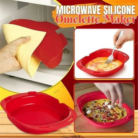 

2024 upgrade Egg Separators Clearance Microwave Oven Non Stick Omelette Maker Eggs Roll Baking Pan Omelette Tools