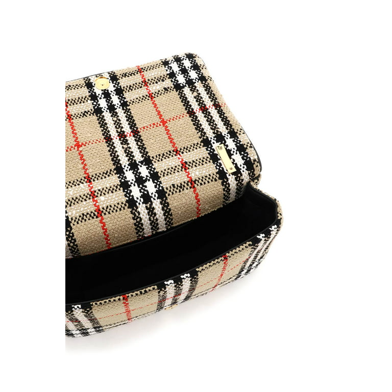 Burberry Pocket Check-print Woven Cross-body Bag