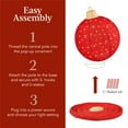 thumbnail image 6 of Best Choice Products 2pc Lighted Pop-Up Christmas Ornaments Outdoor Holiday Decoration w/ 180 LED Lights - Red/Gold, 6 of 8
