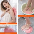 thumbnail image 2 of Silicone Hands-Free Big Flat Back Scrubber for Shower. It Does Stick to Various Walls with Some Water (Tested,Trust). Easy Clean Body Scrubber Foot Scrubber Back Brush Body Brush, 2 of 4