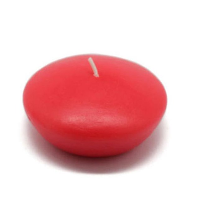 Zest Candle CFZ-051 3 in. Ruby Red Floating Candles -12pc-Box