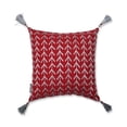 thumbnail image 1 of Pillow Perfect 624402 16 Po Moderne Géométrique Jeter Coussin - Rouge & Argent, 1 of 4