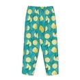 thumbnail image 5 of Naloa Lemon Blue Print Women’s Ultra-Soft Comfy Pajama Lounge Pants with Pockets & Drawstring, 5 of 8