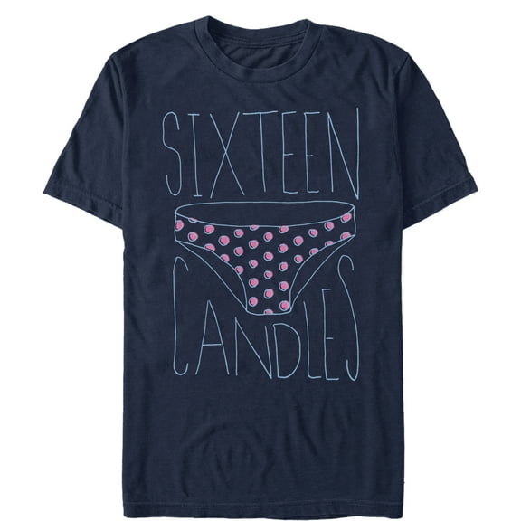 Men's Sixteen Candles Borrowed Panties Graphic Tee Navy Blue 2X Large