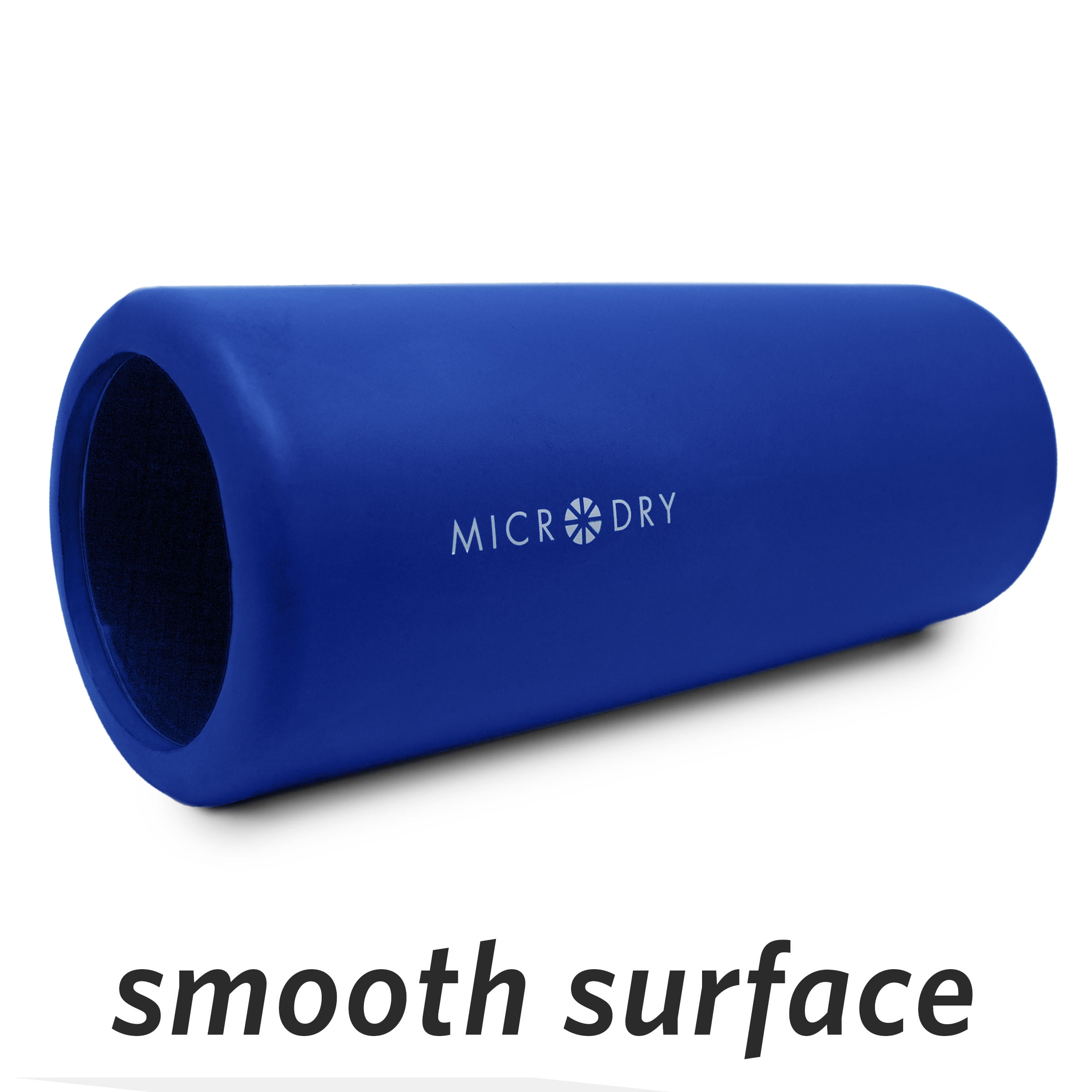 Microdry Fitness Foam Roller for Muscle Relief, Firm, 13" x 5.3", Blue