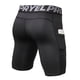 thumbnail image 3 of Bermudas Pack de 3 pantalones cortos de compresión para hombre Ropa interior de entrenamiento activo con bolsillo YEL Bermudas, 3 of 5