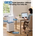 thumbnail image 6 of 50 pt. 4,500 sq. ft. Quiet Dehumidifier with Drain Hose for Home, Basement, with Auto Defrost, 24H Timer in White, 6 of 10