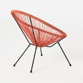 thumbnail image 3 of Major Outdoor Hammock Weave Chair with Steel Frame (Set of 4), Orange and Black, 3 of 8