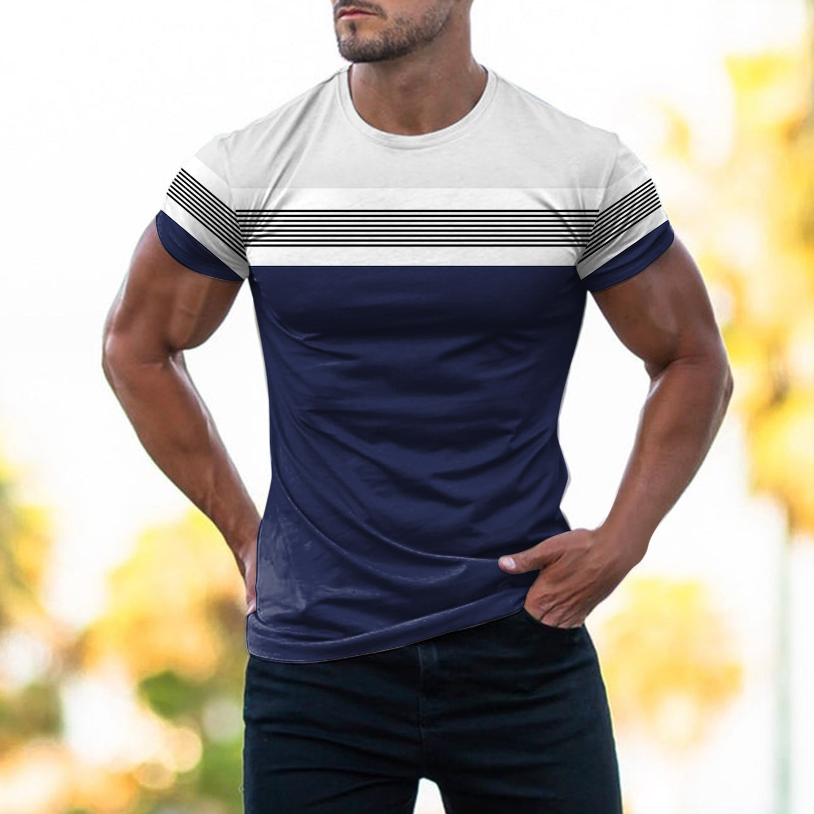mens longline white t shirt