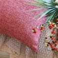 thumbnail image 6 of Phantoscope 18" x 18" Farmhouse, Rustic, Traditional Pink Texture Polyester Throw Pillow , ( 2 Count), 6 of 6