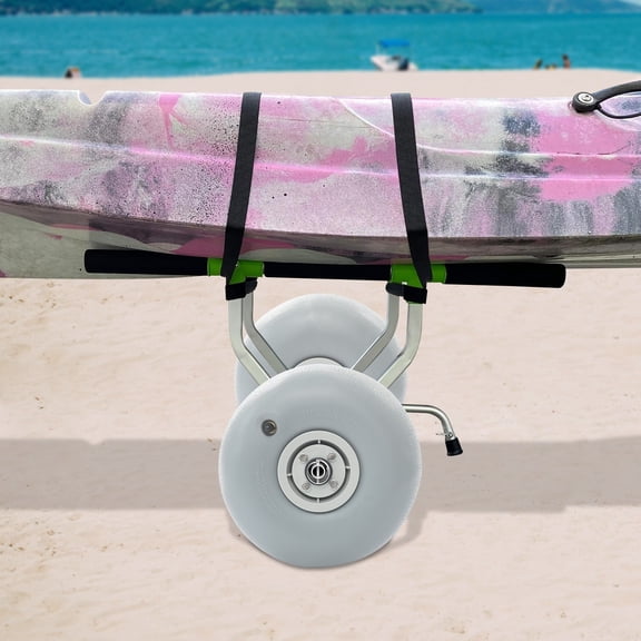 Balloon Sand Tires 9x5in, PU Inflatable Wheels 99LB Capacity Each, for Beach Wagons and Fishing Cart Applications