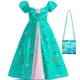 thumbnail image 1 of Enchanted 2 Disfraz de Cosplay Giselle Dress Trajes para niñas pequeñas Halloween Carnival Party Ropa Juego de rol Blue Princess Dresses4T (Etiqueta 120) Gao Jinjia LED, 1 of 2