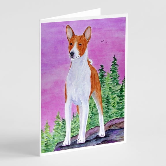 Basenji Greeting Cards and Envelopes Pack of 8