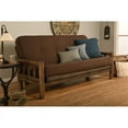 thumbnail image 2 of Lodge Frame-Rustic Walnut Finish-Linen Cocoa Mattress Kodiak Furniture, 2 of 3