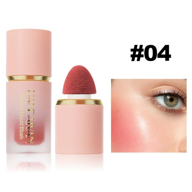 Fiudx Rubber Liquid, Tint Cremoso para Mejillas de Fácil Aplicación, Acabado Mate de Larga Duración, Color Natural y Ligero, Regalo para Amantes Del Maquillaje, Regalo para Fiestas, Tamaño Portátil d