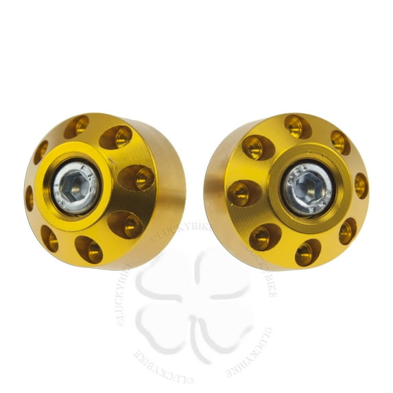 Handle Bar End CNC Mini Shooter Gold 6mm Slug Weight Slider