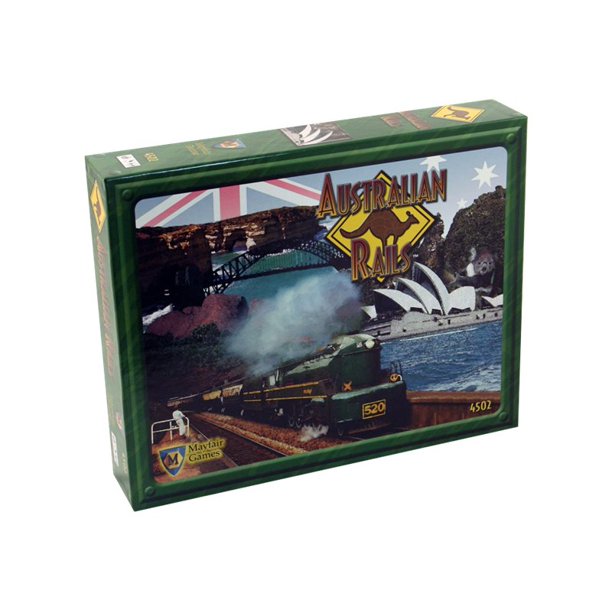 Mayfair Games Australian Rails board game, strategy game