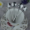 Coffee Spoon Rose Flower Shaped Stainless Steel Kitchen Tableware Dining Spoon