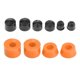thumbnail image 1 of Kit de bujes para ejes de patineta, copas, amortiguadores, cilindros, accesorios para scooter naranja, 1 of 9