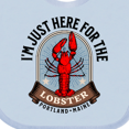 thumbnail image 4 of Inktastic Portland Maine Funny Lobster Lover Boys or Girls Baby Bib, 4 of 4