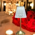 thumbnail image 5 of WE Cordless Lamp, Crystal+Dimmable+3 Colors Rechargeable Lamp, Touch Battery Operated Vintage Ambient Light for Kitchen/Bedroom/Bathroom Shower/Dining Table/Entryway/Hallway/Bar, 5 of 5