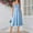 Blue, variant on Women's Retro Solid Color Dress Juniors Casual Dresses Womens Dresses Semi Casual Dress for Women Buttons Women Casual Dresses with Pocket Fall Dresses for Women Petite Women Party Dresses Ladies T