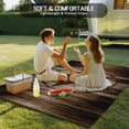 thumbnail image 5 of Fsddascl Western Star Retro Outdoor Rug for Patio/Deck/Porch, Non-Slip Large Area Rug 5 x 8 Ft, Vintage Brown Wood Barn Indoor Outdoor Rugs Washable Area Rugs, Reversible Camping Rug Carpet Runner, 5 of 5