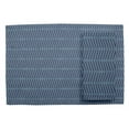 thumbnail image 2 of S4Sassy Blue Line Geometric Washable Placemats & Napkins Table Decor Dining Mats, 2 of 3