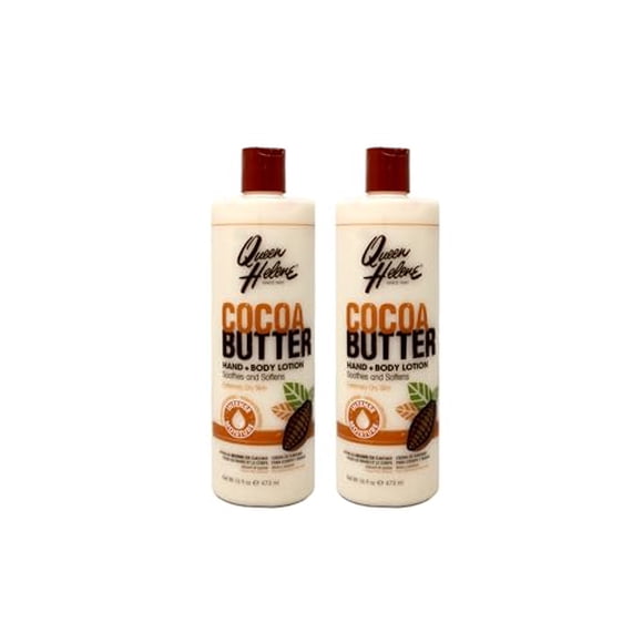 QUEEN HELENE Cocoa Butter Hand Body Lotion 16 oz Pack of 2